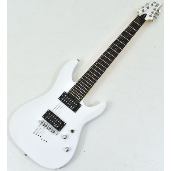 Schecter C-7 Deluxe Electric Guitar Satin White B-Stock, 438.B