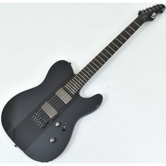 ESP LTD Deluxe TE-1000 Electric Guitar Satin Black Gloss Stripe B-Stock 0415, LXTE1000BLKSGS.B 0415
