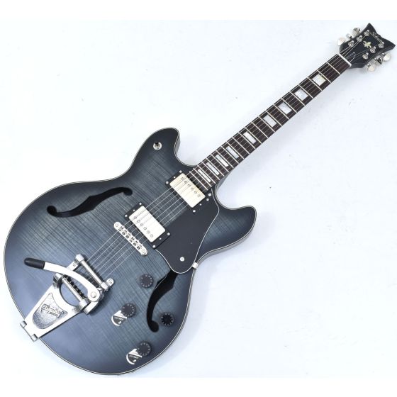 Schecter Corsair Custom Semi-Hollow Electric Guitar Charcoal Burst Pearl B-Stock 0982, 1869.B 0982