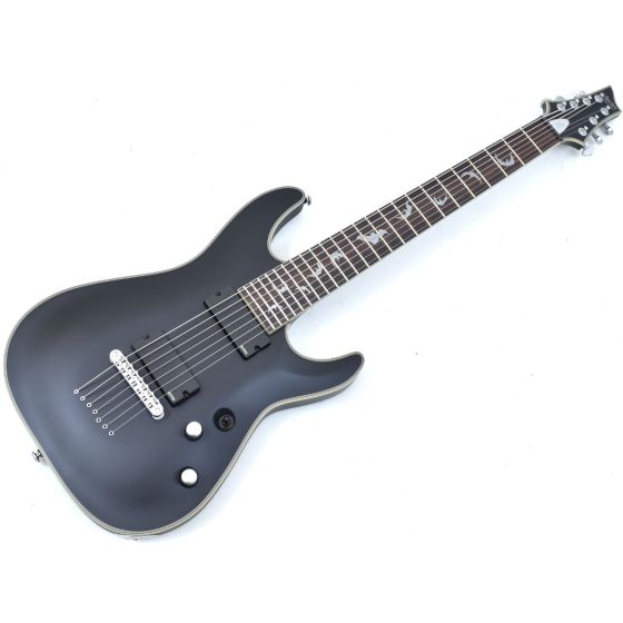 Schecter Damien Platinum-7 Electric Guitar Satin Black B-Stock 0136, 1185.B 0136
