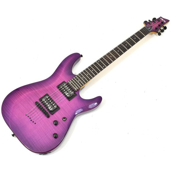 Schecter C-6 Elite Electric Guitar Trans Purple Burst B-Stock 0786, 761.B 0786