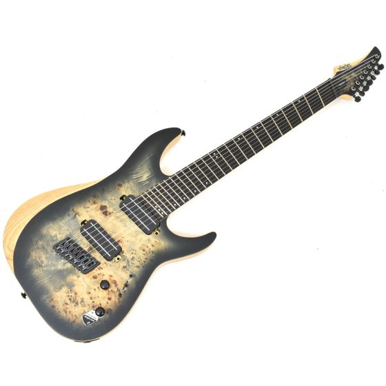 Schecter Reaper-7 Multiscale Electric Guitar in Satin Charcoal Burst B-Stock 1832, 1509.B 1832