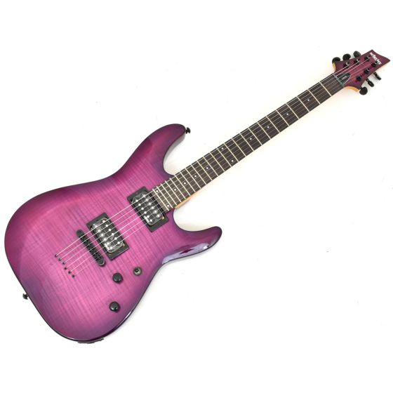 Schecter C-6 Elite Electric Guitar Trans Purple Burst B-Stock 0976, 761.B 0976