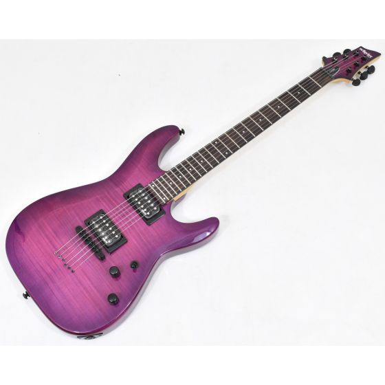 Schecter C-6 Elite Electric Guitar Trans Purple Burst B-Stock 0382, 761.B 0382