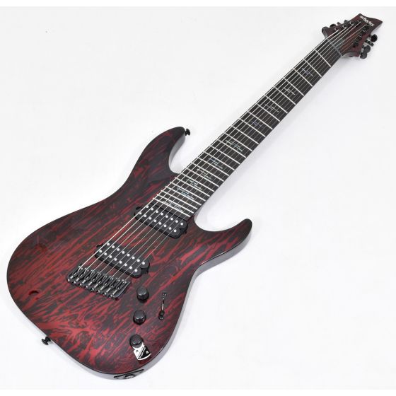 Schecter C-8 Multiscale Silver Mountain Electric Guitar Blood Moon B Stock 1578, SCHECTER1478.B 1578