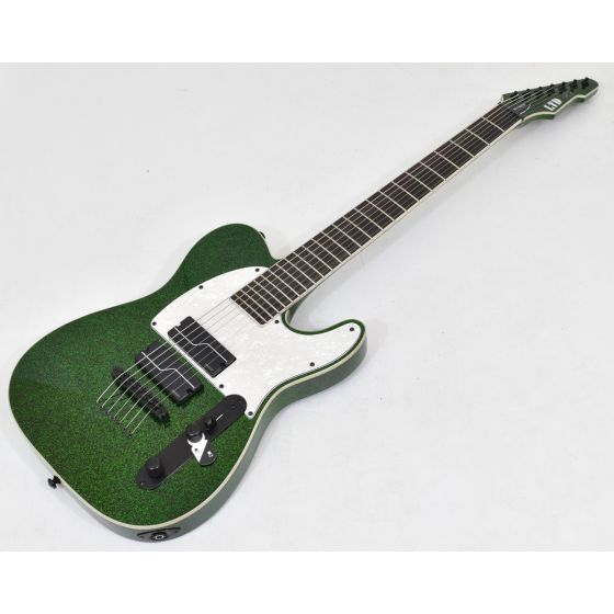 ESP LTD SCT-607 Baritone Stephen Carpenter Electric Guitar Green Sparkle B Stock 0851, LSCT607BGSP.B 0851