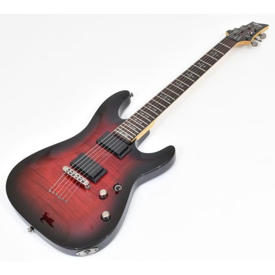 Schecter Demon-6 CRB Electric Guitar Crimson Red Burst B Stock 1591, SCHECTER3680.B 1591