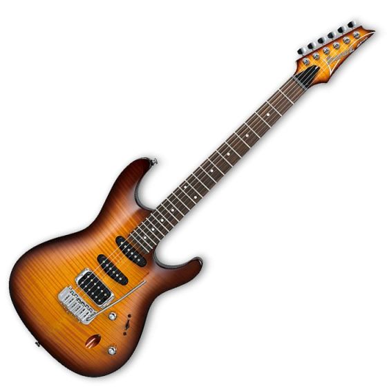 Ibanez SA Standard SA160FM Electric Guitar in Brown Burst Flat, SA160FMBBT