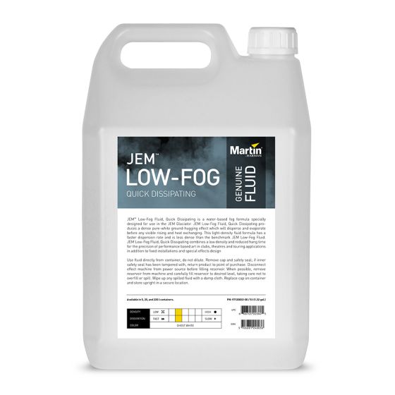 Martin Quick Dissipating JEM Low Fog Fluid 4x 5L, 97120832