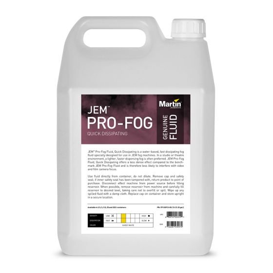 Martin Quick Dissipating JEM Pro Fog Fluid 4x 5L, 97120912