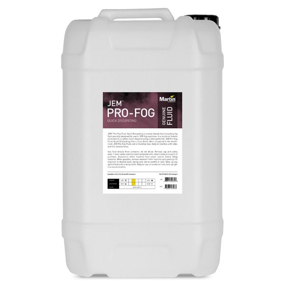 Martin Quick Dissipating JEM Pro Fog Fluid 25L, 97120913