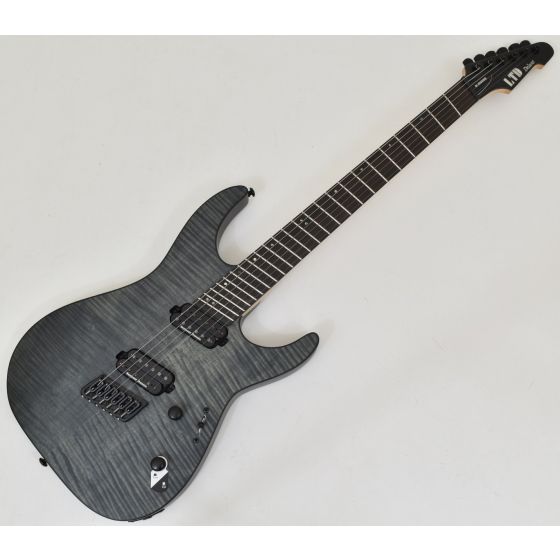 ESP LTD M-1000 Multi-Scale Guitar See Thru Black Satin B-Stock 2059, LM1000MSFMSTBLKS