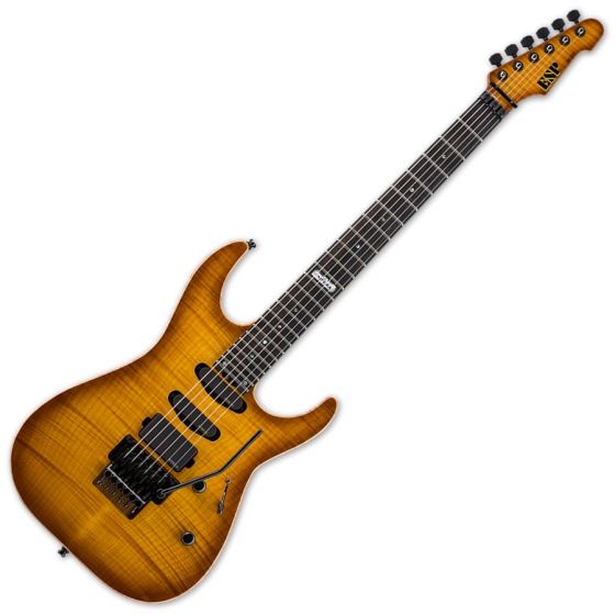 ESP USA M-III EMG Electric Guitar in Tea Sunburst, USA M-III TEASB EMG