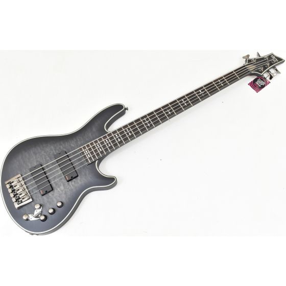 Schecter Hellraiser Extreme-5 See-Thru Black Satin B Stock 0352, 1918