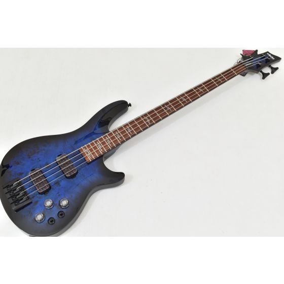 Schecter Omen Elite-4 Bass See Thru Blue Burst B-stock 0321, 2622