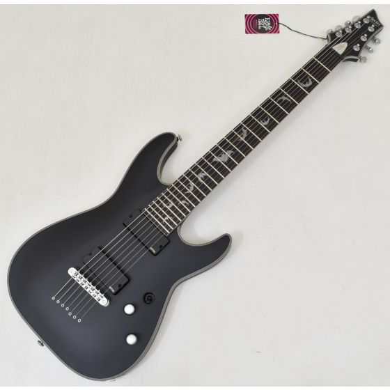 Schecter Damien Platinum-7 Guitar Satin Black B-Stock 1930, 1185