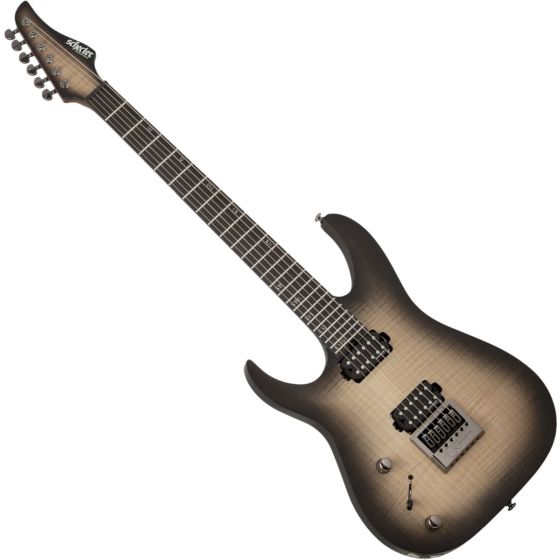 Schecter Banshee Mach-6 Evertune Lefty Guitar Fallout Burst, 1420