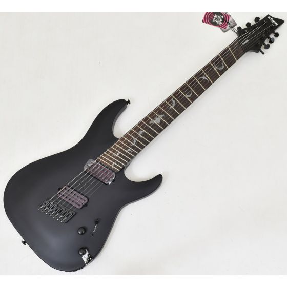 Schecter Damien-7 Multiscale Guitar Satin Black, 2476