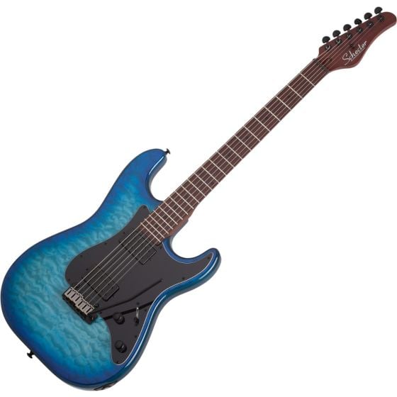 Schecter Traditional Pro Guitar Transparent Blue Burst, 866