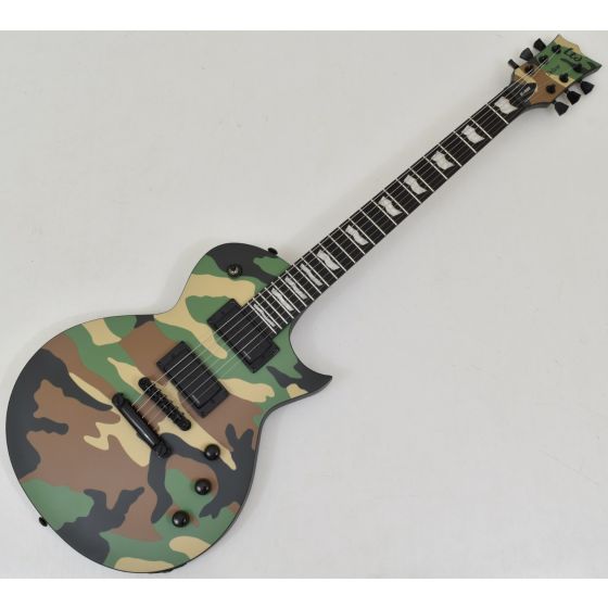ESP LTD EC-1000 Guitar in Woodland Camo Satin, LEC1000WCS