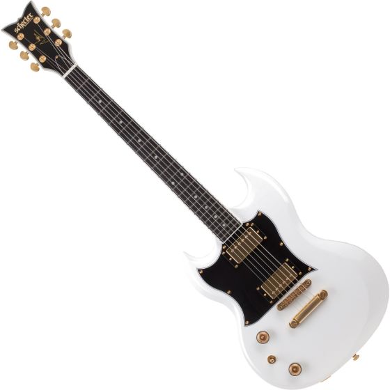 Schecter ZV-H6LLYW66D Zacky Vengeance S-II Lefty Guitar Gloss White, 544