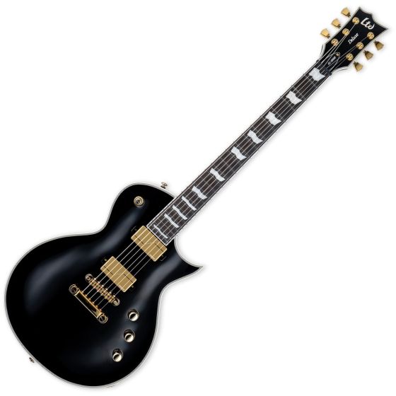 ESP LTD Deluxe EC-1000 Fluence Black Guitar, LEC1000BLKF