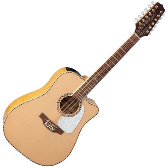 Takamine GD74CE 12 String Acoustic Electric Guitar Natural Demo, TAKGD74CE12UNAT
