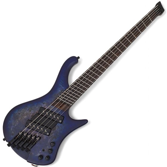 Ibanez EHB1505MS Headless 5 String Bass Pacific Blue Burst Flat B-Stock, EHB1505MSPLF