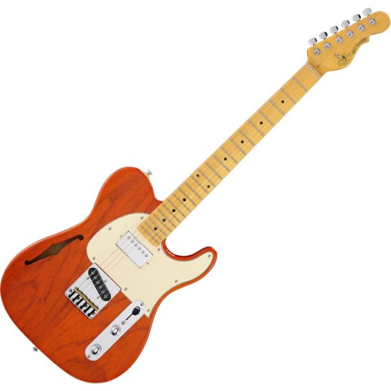 G&L Tribute ASAT Classic Bluesboy Semi-Hollow Electric Guitar Clear Orange, TI-ACB-S24R44M73