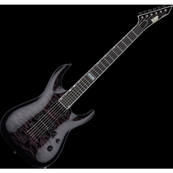 ESP USA Horizon-II Electric Guitar in See Thru Black Sunburst EMG, USA Horizon STBLKSB