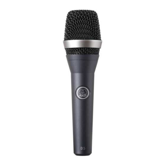 AKG D5 S Professional Dynamic Vocal Microphone With On/Off Switch, D5 S