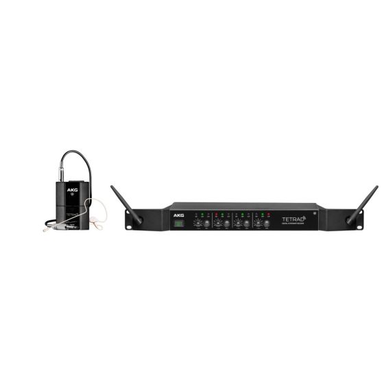 AKG DMSTETRAD Performer Set - Professional Digital Four Channel Wireless System, DMS TETRAD PERFORMER SET