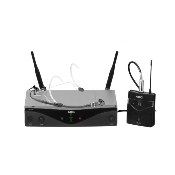 AKG WMS420 Headworn Set Band A Professional Wireless Microphone System, WMS420 Head Set Band A