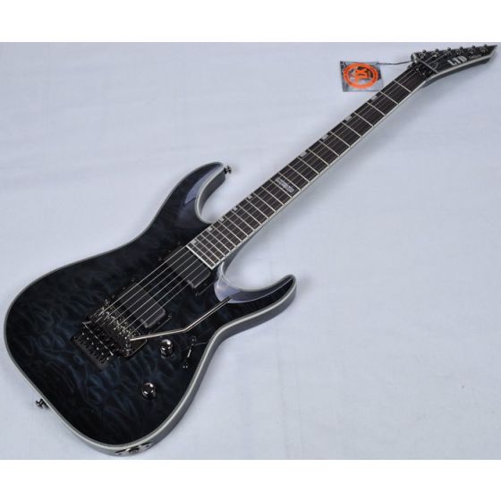 ESP LTD Deluxe MH-1001FR EMG Metalworks Electric Guitar in See Thru, MH-1001FR STBLK.B