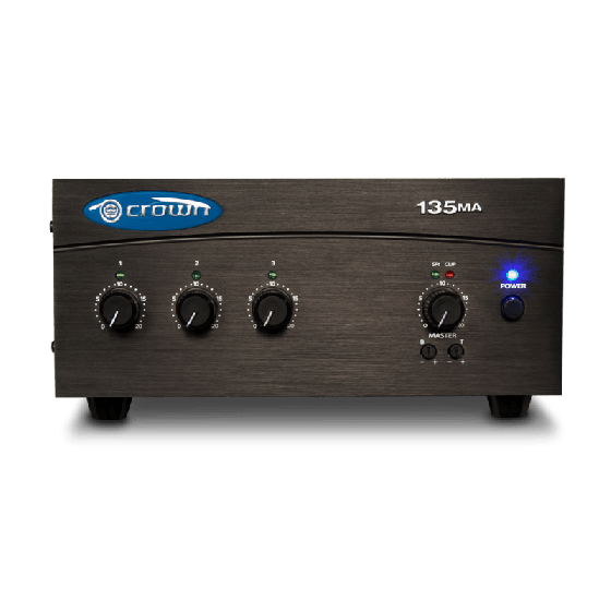 Crown Audio 135MA Three Input 35W Mixer-Amplifier, CROWN135A