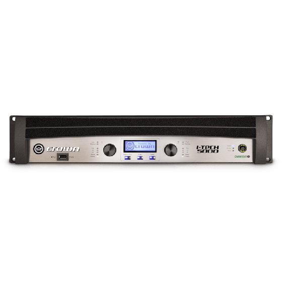 Crown Audio I-Tech 5000HD Two-channel 2500W Power Amplifier, IT5000HD