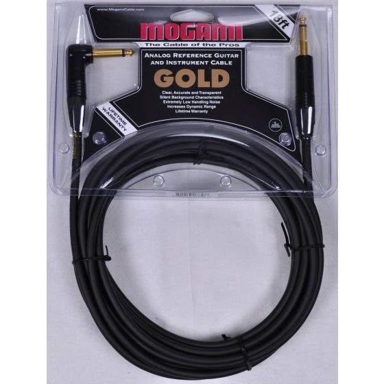 Mogami Gold Instrument R Cable 18 ft., Gold-Instrument-18R