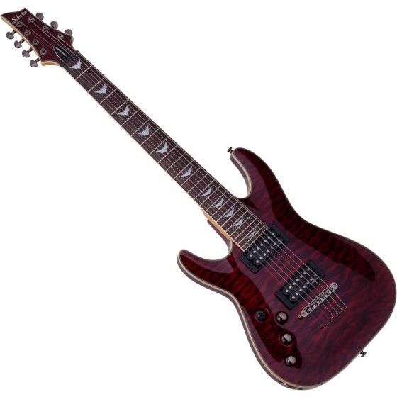 Schecter Omen Extreme-7 Left-Handed Electric Guitar in Black Cherry Finish, 2013