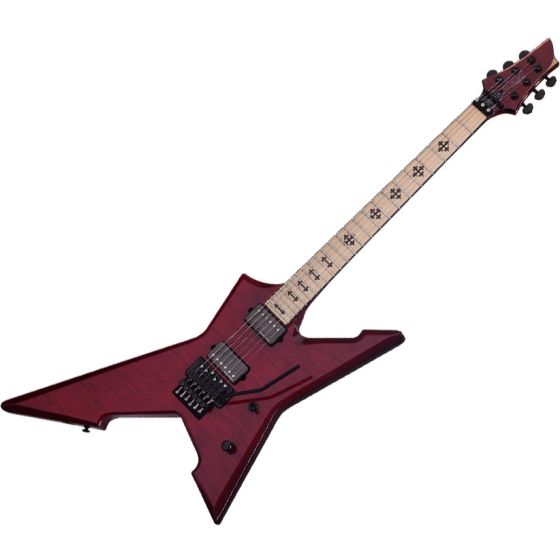 Schecter Signature Jeff Loomis Cygnus JLX-1 FR Electric Guitar See-Thru Cherry, 424