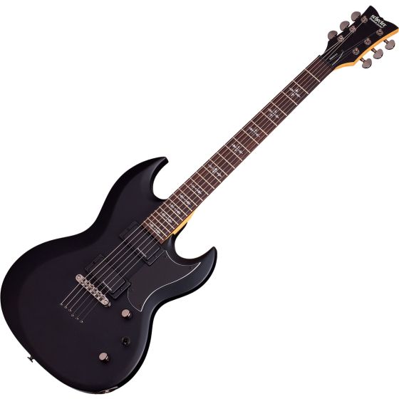 Schecter Demon S-II Electric Guitar in Satin Black Finish, 3210