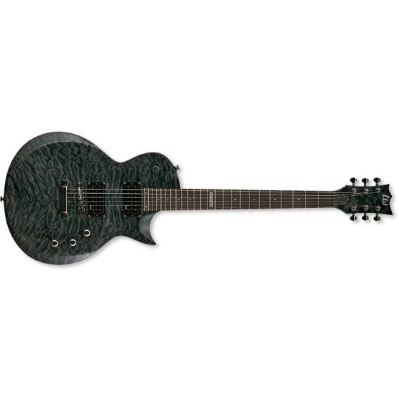 ESP LTD EC-100QM Quilt Maple See-Thru Black Guitar, EC-100QM STBLK