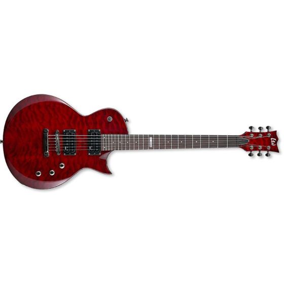 ESP LTD EC-100QM Quilt Maple See-Thru Black Cherry Guitar, EC-100QM STBC