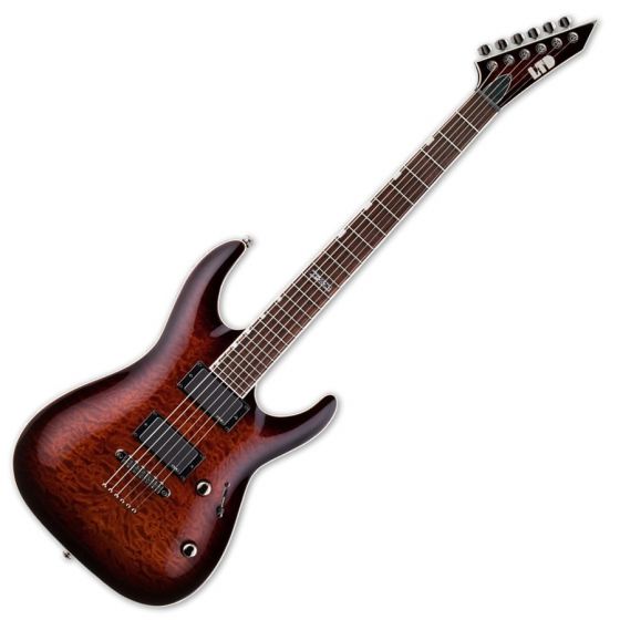 ESP LTD MH-350NT Guitar in Dark Brown Sunburst, MH-350NT DBSB