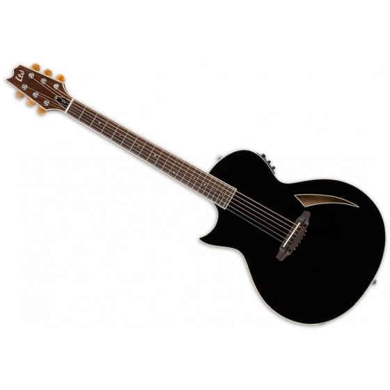 ESP LTD TL-6 LH Steel String Acoustic Left-Handed Electric Guitar in Black Finish, LTD TL-6 LH BLK