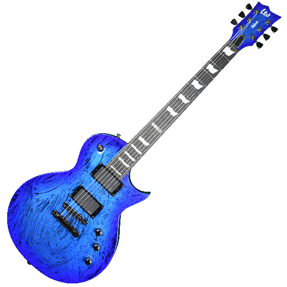 ESP LTD Deluxe EC-1000 Electric Guitar in Swirl Blue Finish, EC-1000 swirl blue