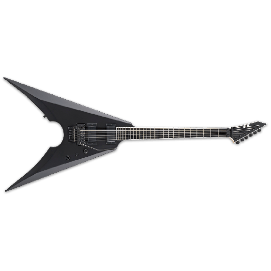 ESP E-II MK-I Mille Petrozza Electric Guitar in Black Satin, EIIMKIBLKS