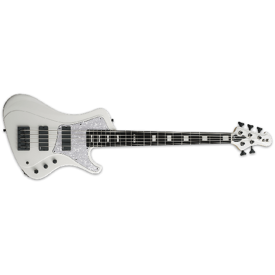 ESP E-II Stream SL-5 Electric Bass Guitar in Snow White, EIISTREAMSL5SW