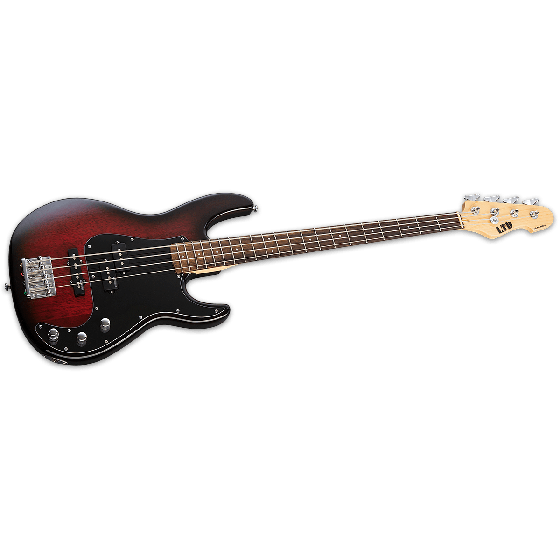 ESP LTD AP-204 Electric Bass in Burgundy Burst, LTD AP-204 BGB