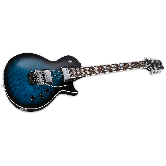ESP LTD Alex Skolnick AS-1 FR Electric Guitar in Black Aqua Sunburst, LTD Alex Skolnick AS-1 BLKAQSB