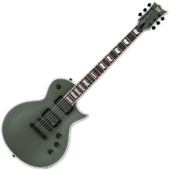 ESP LTD EC-401 Electric Guitar in Military Green Satin, LTD EC-401 MGS